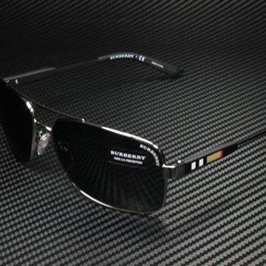 Burberry 63mm Gunmetal Men's Sunglasses